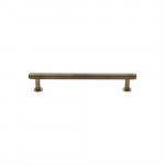 M Marcus Heritage Brass Knurled Design Cabinet Pull with Rose 96mm Centre to Centre